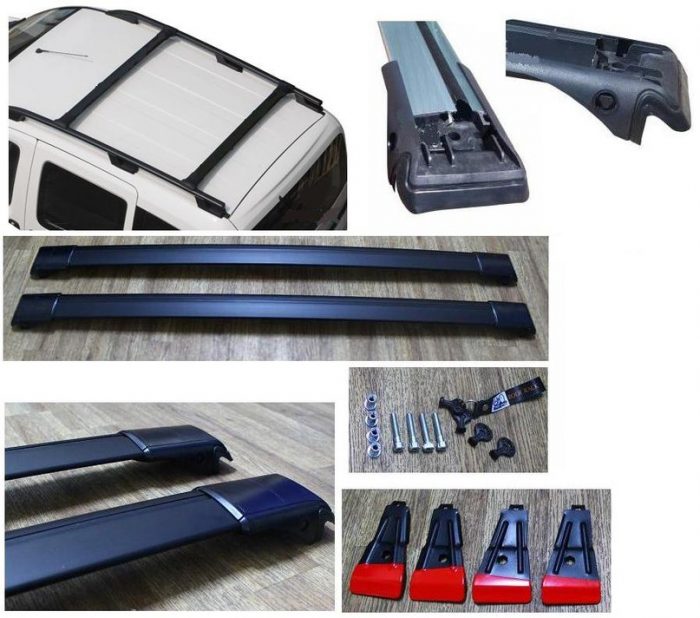 Автомобильная багажная система Wingbar roof rack Black аэро с замком