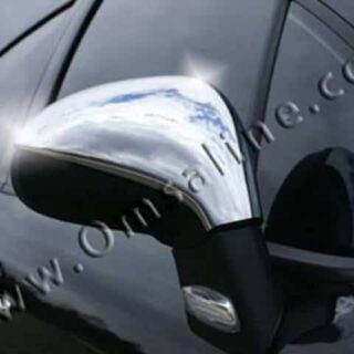 Хромированные накладки на зеркала Peugeot 207 2006->