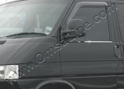 Хромированные накладки на нижние молдинги боковых стекол VW T-4