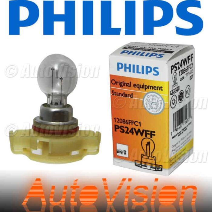 Лампа PHILIPS 12086FFC1 PS24WFF 12V 24W PG20/3 Standart (К1/10)
