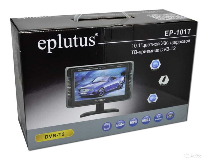 Цифровой ЖК телевизор с экраном 10" Eplutus EP-101T