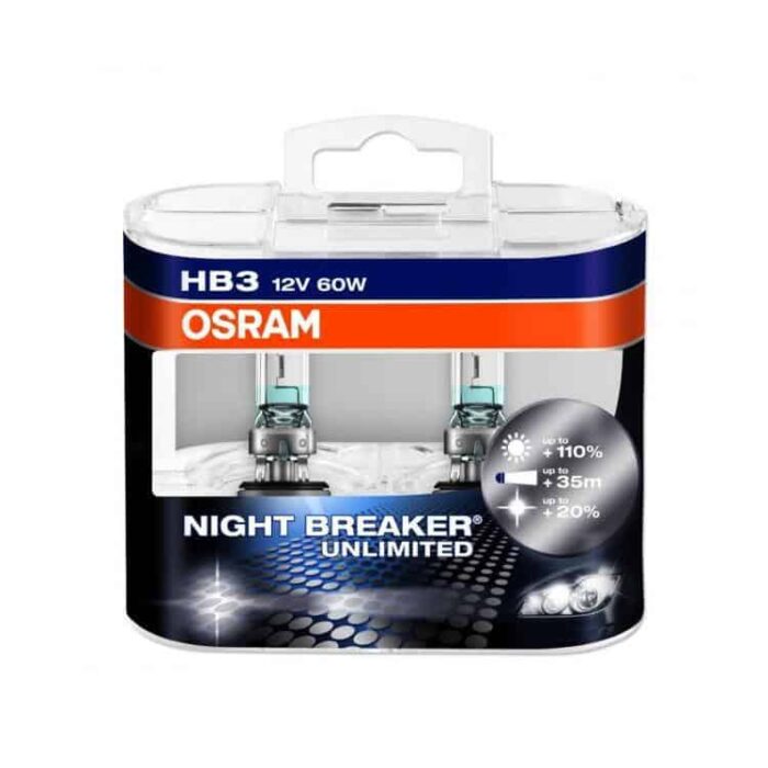 Автолампа Osram Night Breaker® UNLIMITED +110 % HB3 к-т