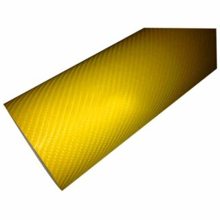 Пленка виниловая желтая карбон с воздушными каналами