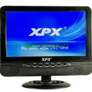 Портативный мини-телевизор XPX EA-1016D DVB T2 10,8"