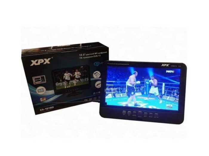 Портативный мини-телевизор XPX EA-1016D DVB T2 10,8"