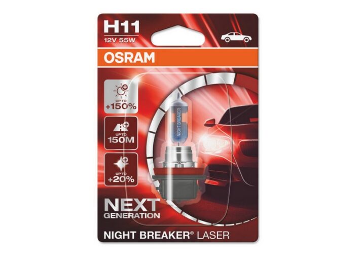 Галогенные лампы Night Breaker Laser H11 Next Generation 64211NL +150%