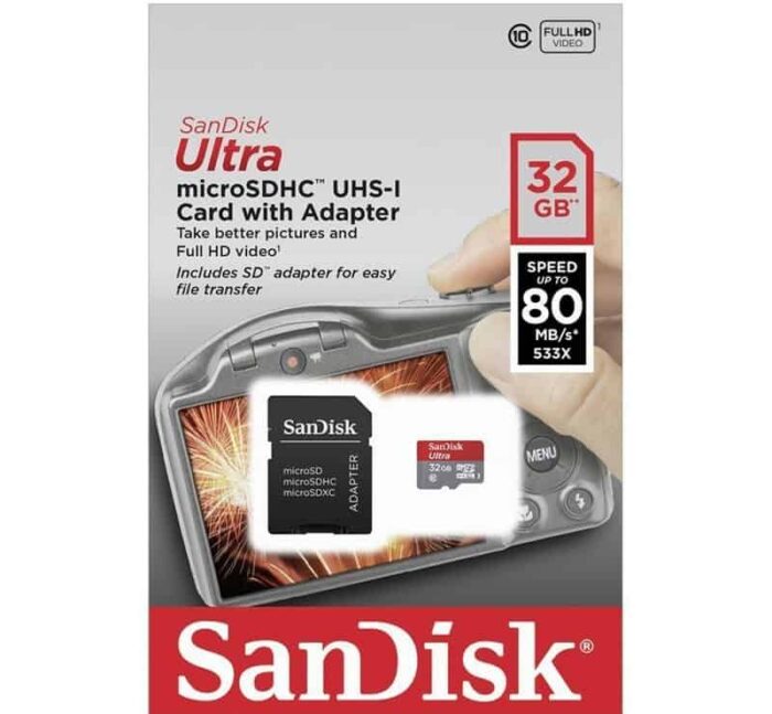 Карта памяти SanDisk Ultra 32Gb microSDXC UHS-1