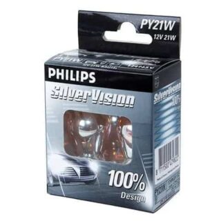 Автолампа Philips PY21W +100% Silver Vision 12496SV