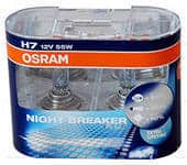 Галогенная лампа H7 Osram Night Breaker 55w ( +90%) к-т