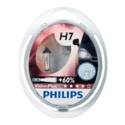Галогенные лампы Philips H7 VisionPlus + 60% (2 шт.)