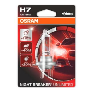 Автолампы Osram Night Breaker® UNLIMITED +110 % H7 к-т 12V 55W