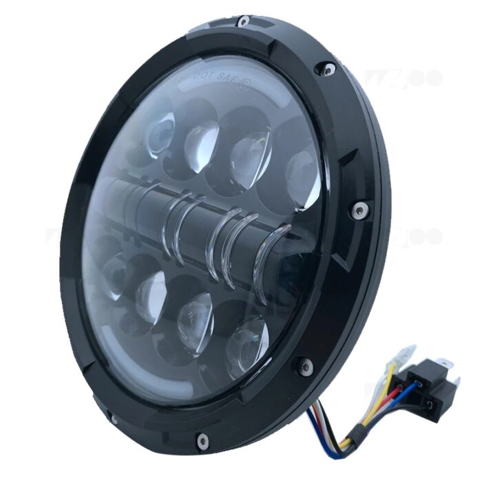 Фары передние светодиодные LED 7″ 60W с ходовым огнем и поворотом (K006-3)