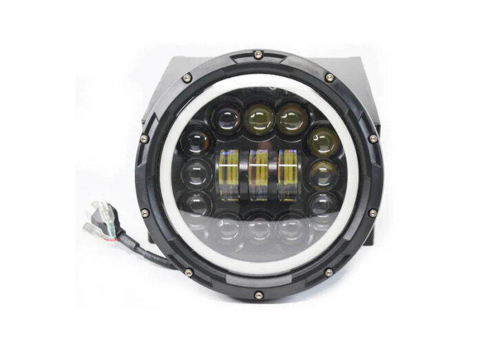 Фары передние светодиодные LED 7″ ближнего/дальнего света 175 мм с кольцами (K006-8)