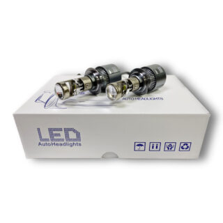 Светодиодные лампы H7 с линзой LED A80, мини bi-led линзы, комплект 2 шт.