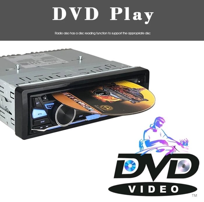 Автомагнитола с красной подсветкой оk -JVC KD-R592M CD/DVD с поддержкой видеовыхода